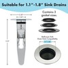 SinkFunnel Sink Drain Strainer for Hair Clog Prevention, 1.1"-1.8" Sink