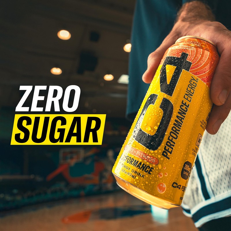 Cellucor Cellucor C4 Energy Carbonated Zero Sugar Energy Drink, Pre