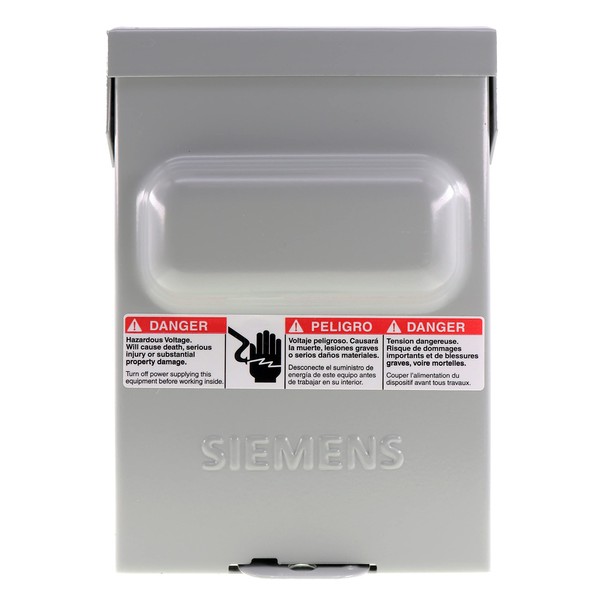 Siemens WN2060 AC Disconnect 60Amp Non-fused , Gray
