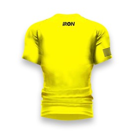 Iron Jiu Jitsu Don't Tread on Me Rash Guard for Men - BJJ No Gi Rash Guard (US, Alpha, Large, Regular, Regular, Yellow)