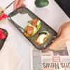 jinsongdafa Ceramic Serving Dinner Plate Set, 4-Piece for Main Meals,