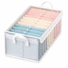 Foldable PVC Storage Box for Clothes - Transparent Dust-Resistant Organizer