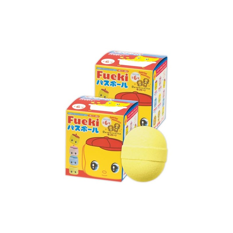 Fueki-kun Bath Salt, Bath Balls, Set of 2, Mascot, Scented