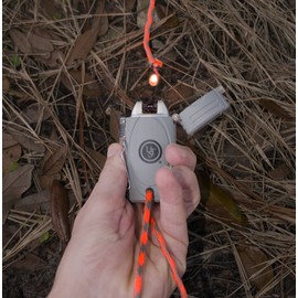UST TekFire LED Fuel-Free Lighter with Convenient, Lightweight, Rugged Construction and Emergency Paracord Lanyard for Camping, Backpacking, Hiking and Outdoor Survival