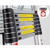 2.5M+2.5M(5M/16.5Ft) Telescopic Ladder Household Ladders,Aluminum Telescoping Extension Ladder A-Frame Lightweight