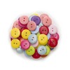 20 Pcs Round Resin Buttons for Scrapbooking Apparel Crafts DIY