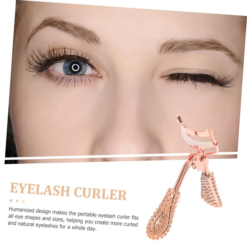 IWOWHERO Handheld Eyelash Curler Tool for All Eye Shapes Ergonomic