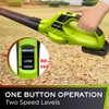 Mueller UltraStorm Cordless Leaf Blower, 2 Batteries Included for 2X