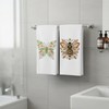 Floral Bee Butterfly Kitchen Towels 16x24 Inch Set of 2