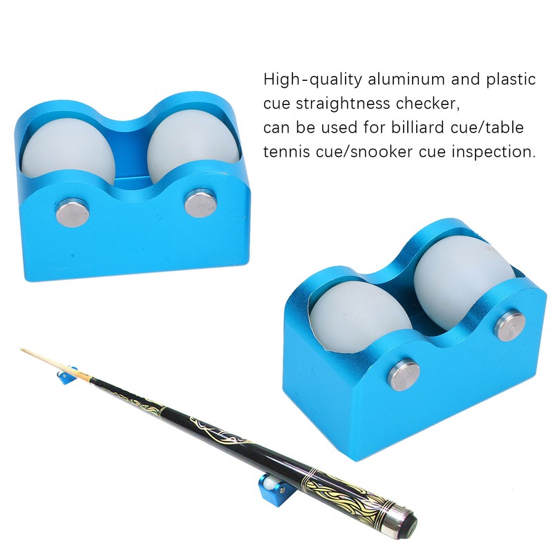 2Pcs Aluminium Pool Cue Straightness Checker Concentricity Straightening Calibrator Tool
