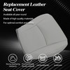 SecosAutoparts Gray Front Driver Side Bottom Microfiber Leather Seat Cover