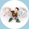 MRTLLOA Kids Fox & Hedgehogs Clear Bubble Umbrella, Toddler Grip
