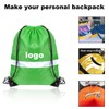 GoodtoU Drawstring Backpacks with Reflective Strip, Bulk Drawstring Bags String