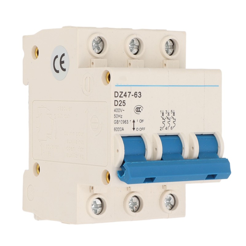 Miniature Circuit Breaker Flame Retardant Housing 3P Automatic Circuit Breaker