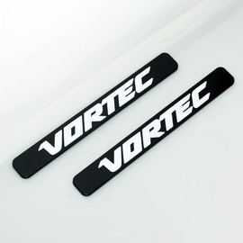 2Pcs Vortec Emblems Car Badge Replacement for 1500 2500hd Truck Sierra Silverado (White)
