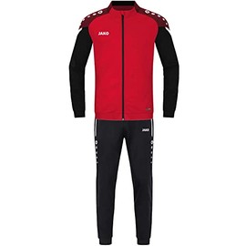 JAKO Children's Polyester Performance Tracksuit, Red/Black, 116