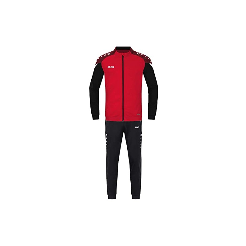 JAKO Children's Polyester Performance Tracksuit, Red/Black, 116