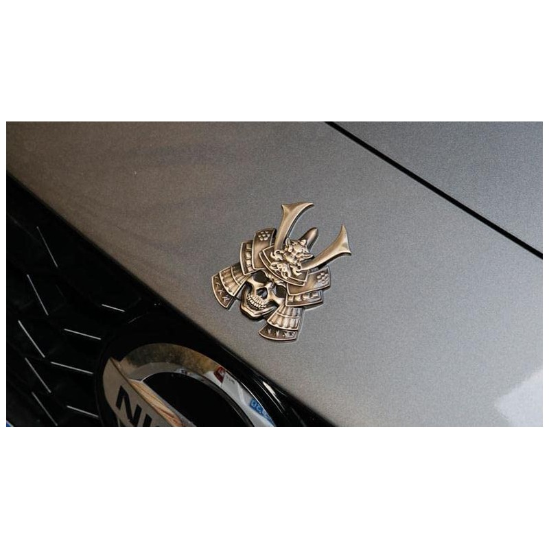 Xinaishan Car Emblem Metal 3D 3D Ghost Samurai Sticker Bike