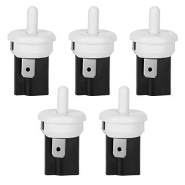 Interruptor de luz para puerta de refrigerador de 5 piezas, 2 pines, abierto momentáneo, cerrado normal, PBS-35, 2,5 A, 250 V CA, materiales plásticos de alta calidad, utilizados