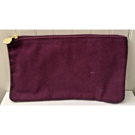 Origins NEW Origins Solid PURPLE Simple Canvas Makeup Cosmetic Travel Bag Case