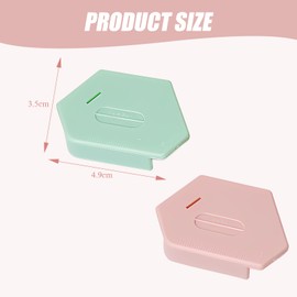 MADGININE Magnetic Seam Guide for Sewing Machine 2 Pcs Seam Guide for Sewing Machine, Polygonal Hemmer Guide with Scale for Easy Fabric Measurement and Alignment, with Seam Ripper