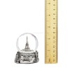 Mini Silver Paris Eiffel Tower Snow Globe, (2.5 Inches Tall)