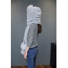 3 In 1 Winter Hoodie Hat Scarf Gloves Set Soft
