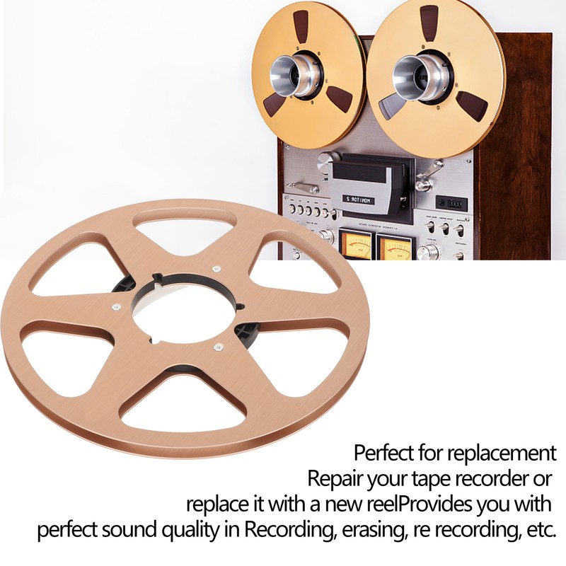 1/4 10 Inch Empty Tape Reel Aluminum Alloy Reel Tape