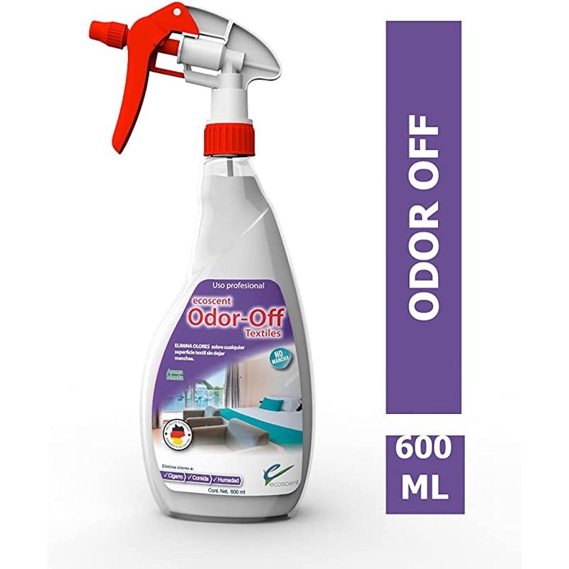 ECOSCENT ODOR-OFF Off Textiles– Elimina olores en Superficies Textiles-No Mancha