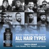 Zhou Iron Beard Suplemento Barba Biotina Multivitamínico 60 Cápsulas