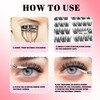 Self Adhesive Lash Clusters,Wispy Pre Glued Clear Band Lashes