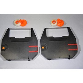 FJA Products Compatible Typewriter Ribbon & Correction Tape Spool for Nakajima HYC01 AE-500 AE-560 AE-580 AE-710 Typewriters. Includes 2 Black Typewriter Cassettes and 2 Lift Off Correction Spools