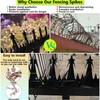 WHCDSTGJ Metal Anti Climb Spikes for Fences and Walls. Effectively