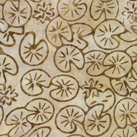 100% Cotton Batik Fabric Premium Quality Floral Abstract Bali Print Rich Colours Dressmaking Quilting Material 45" Wide Home Decor Crafting (Lilly Pads BK134B)