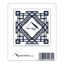Tenmak Design Sticker [Ten Macro Logo Square Shape, White]