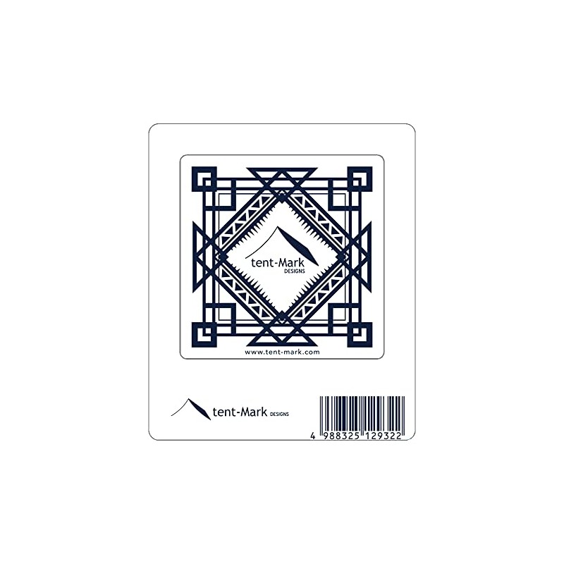 Tenmak Design Sticker [Ten Macro Logo Square Shape, White]