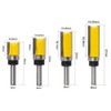 DingGreat 4Pcs 8mm Shank Flush Trim Pattern Template Router Bit