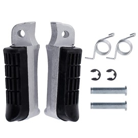 Road Passion Motorcycle Foot Pegs Foot Pegs Pedal, Front Rubber Pedals, Compatible with Honda CB400 VTEC400 / VFR800 / VTR1000 / CBR1100XX / CBR900RR / CBR600 F Hurricane