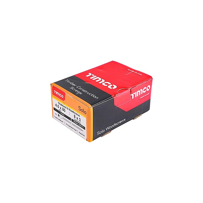 TIMCO Solo Chipboard & Woodscrews - Gold - 4.0 x