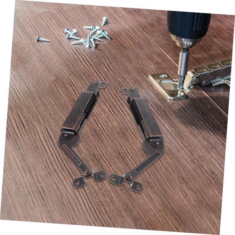 COOLHIYA 2pcs Support Hinge Chest Hinges Lid Support Stay Hinges