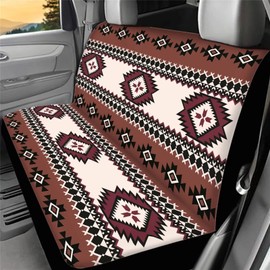 ZPINXIGN Aztec Rear Bench Seat Cover Western Car Accessories Universal Back Seat Cover for SUV Truck Split Stretchy Backrest Protector for Kids Car Interior