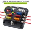 12 Volt Fuse Block, Waterproof 6 Way Fuse Box with