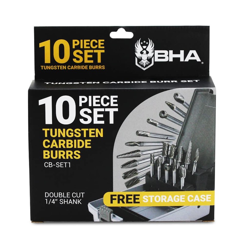 BHA Tungsten Carbide Burr Die Grinder Rotary Tool Bit Set