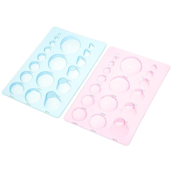 YYlingx 2 PCS 3-Row Paper Quilling Tool, 3D Domes Half