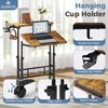 DUMOS Rolling Standing Desk, Sit Stand Desk, Computer Cart