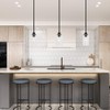 TODOLUZ Clear Glass Lampshade For Kitchen Island Lighting Chandelier