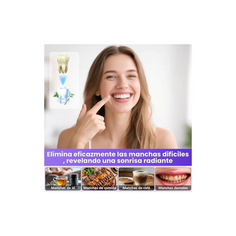 Purple Teeth Whitening Strips Pack Cajas Tabletas Tiras Blanqueadoras Dientes