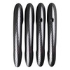 Osompar 4PCS Door Handle Cover Trims Carbon Fiber Compatible with