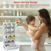 CINWWNI Baby Bottle Drying Rack for 12 Bottles, Space Saving