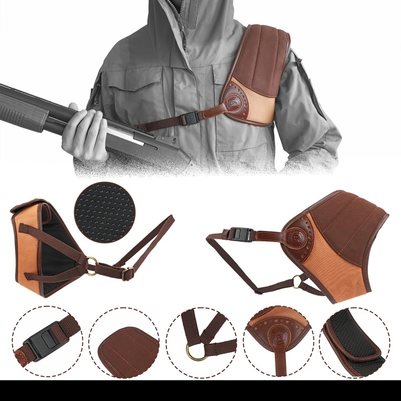 TOURBON Shooting Recoil Shields Shotgun Rifle Left Right Shoulder Pads
